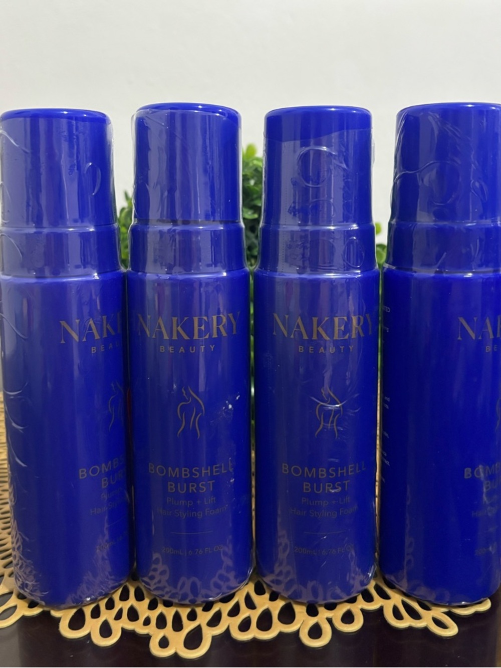 X4 Nakery Beauty Bombshell Burst Hair Styling Foam
$30 msrp each